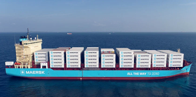 全球首艘甲醇动力集装箱船进行定名典礼