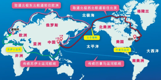 避开红海，中国集装箱海运船启发北极新航路