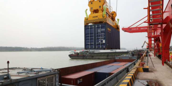 海河联运，浙江兰溪到江苏太仓集装箱航路正式开明