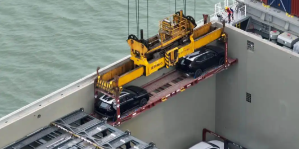 汽车集装箱海运，可折叠集装箱商品车专用框架