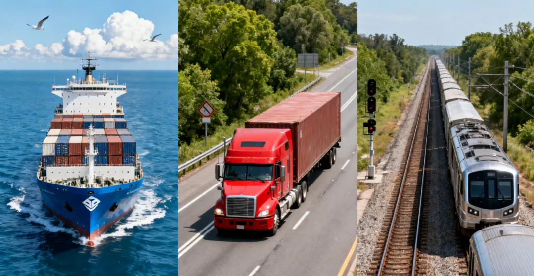 海运与陆运、铁运的成本时效对比：何种情况选择海运更划算？